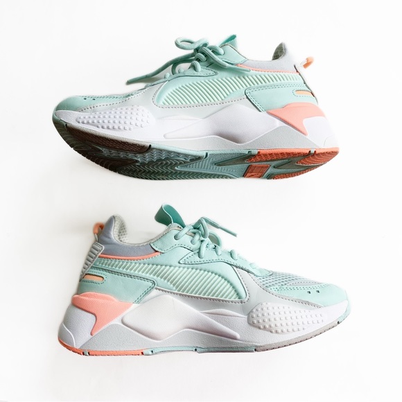 Puma RS-X Tracks Fair Aqua Women’s Sneakers Chunky Retro - Picture 5 of 11
